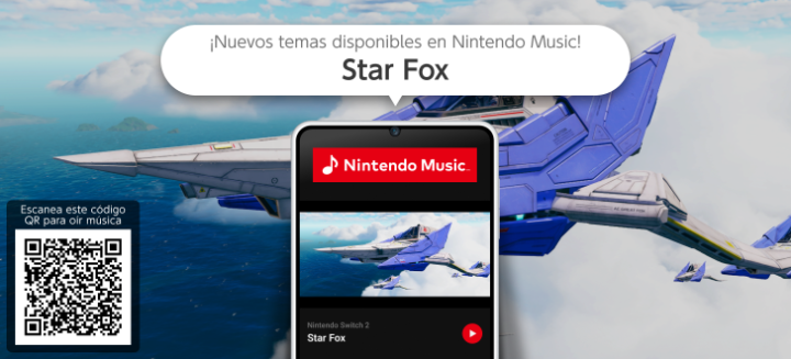 ¡Alza el vuelo una vez más con los temas adicionales de #StarFox que se han añadido a #NintendoMusic! 🎶 Ya puedes escucharlos con cualquier suscripción a Nintendo Switch Online: