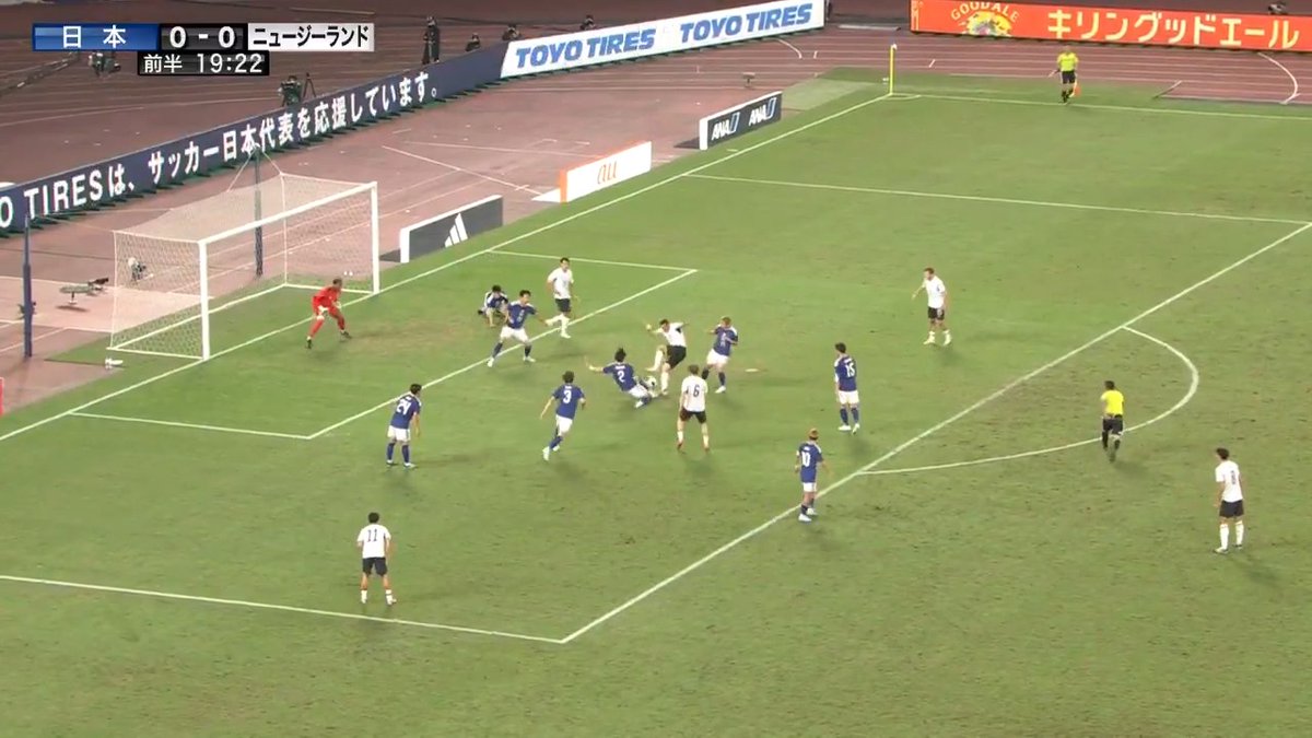 カウンターを受けるも、中野就斗が体を張ったディフェンスでシュートを防ぐ🛡️ 🏆キリンカップサッカー2026 🇯🇵#SAMURAIBLUE vs ニュージーランド代表🇳🇿 📺テレビ朝日系列全国ネット生中継 📱TVerライブ配信 📱ABEMAライブ配信 📱DAZNライブ配信 #サッカー日本代表