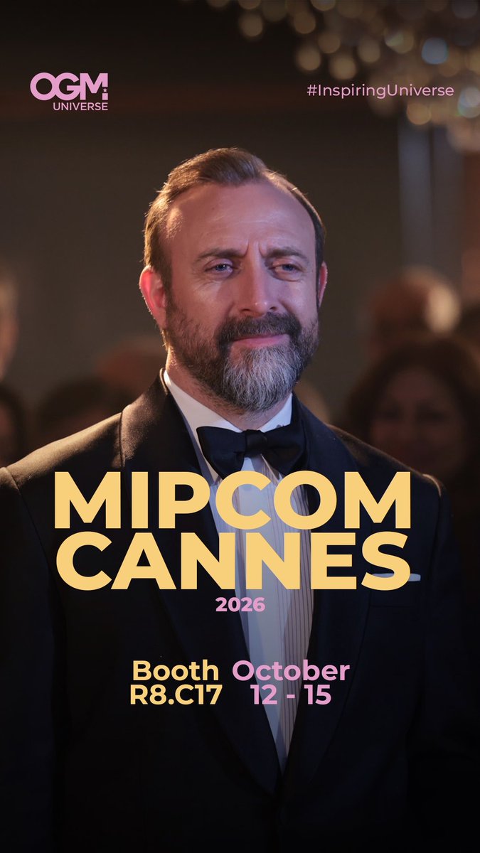The world of stories is coming to MIPCOM. ✨ OGM UNIVERSE is heading to MIPCOM Cannes 2026, bringing stories that travel across borders, cultures and hearts. From powerful family dramas to unforgettable love stories, discover our latest titles and meet us in Cannes. 📍 MIPCOM Cannes 📅 12–15 October 2026 📌 Stand R8.C17 See you in Cannes. #OGMUNIVERSE #MIPCOM