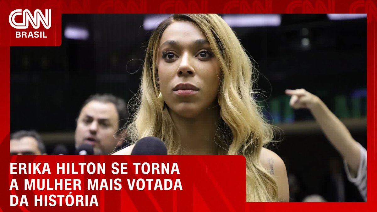 Erika Hilton se torna a mulher mais votada da história; Assista #CNNNovoDia