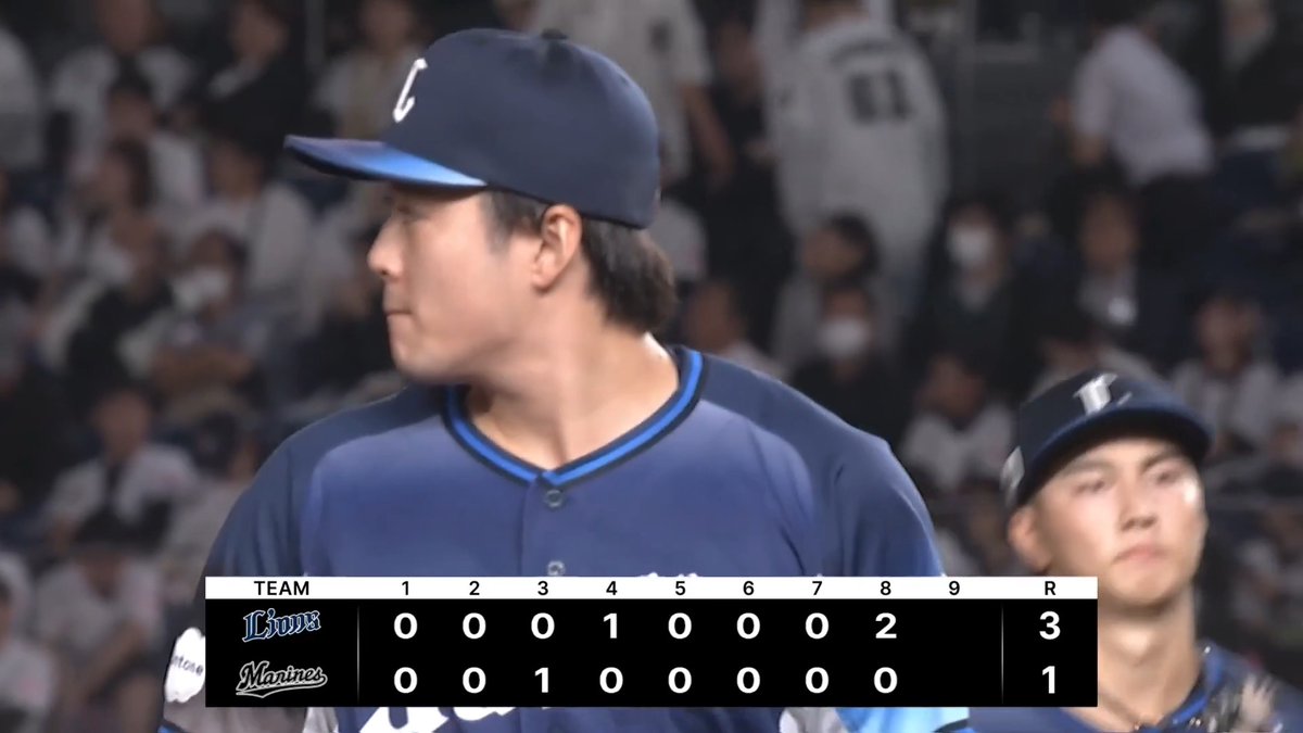 #佐藤隼輔 投手が好リリーフ! 最後は鋭いストレートで三振を奪い、相手に流れを渡しません! #seibulions #打破 #最後まで喰らいつけ