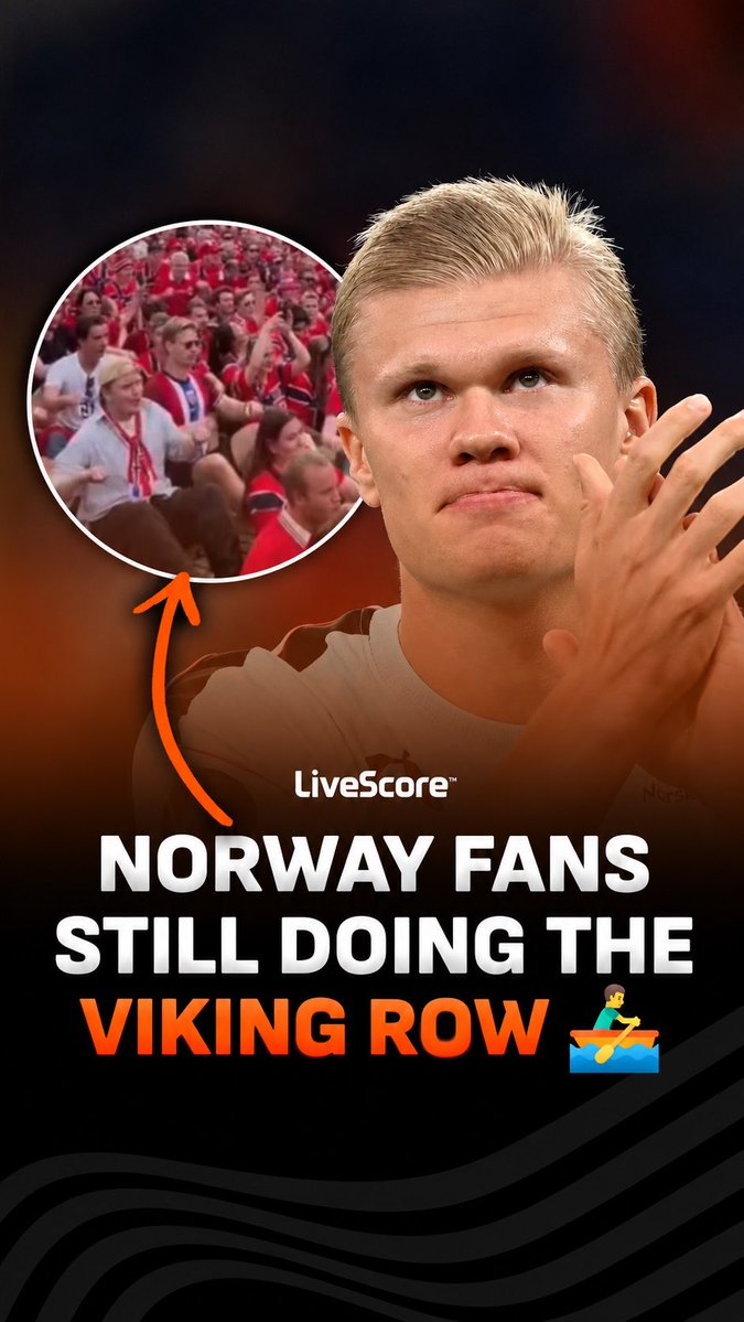 Norway fans are still doing their World Cup viking row 🚣 - 🎥 / mr.row.row They gathered in Porto to do their famous World Cup viking row before their 2-1 loss to Portugal in the Nations League.