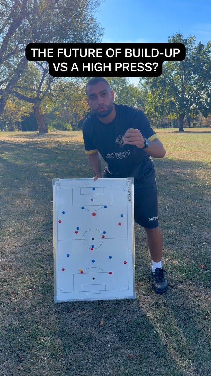 Due to the lack of open-mindedness & willingness to understand new concepts and the extremely irritating negative thinking of ‘why it won’t/can’t work’, I’m now physically showing why an inverted backline could provide a build-up solution vs a high press.