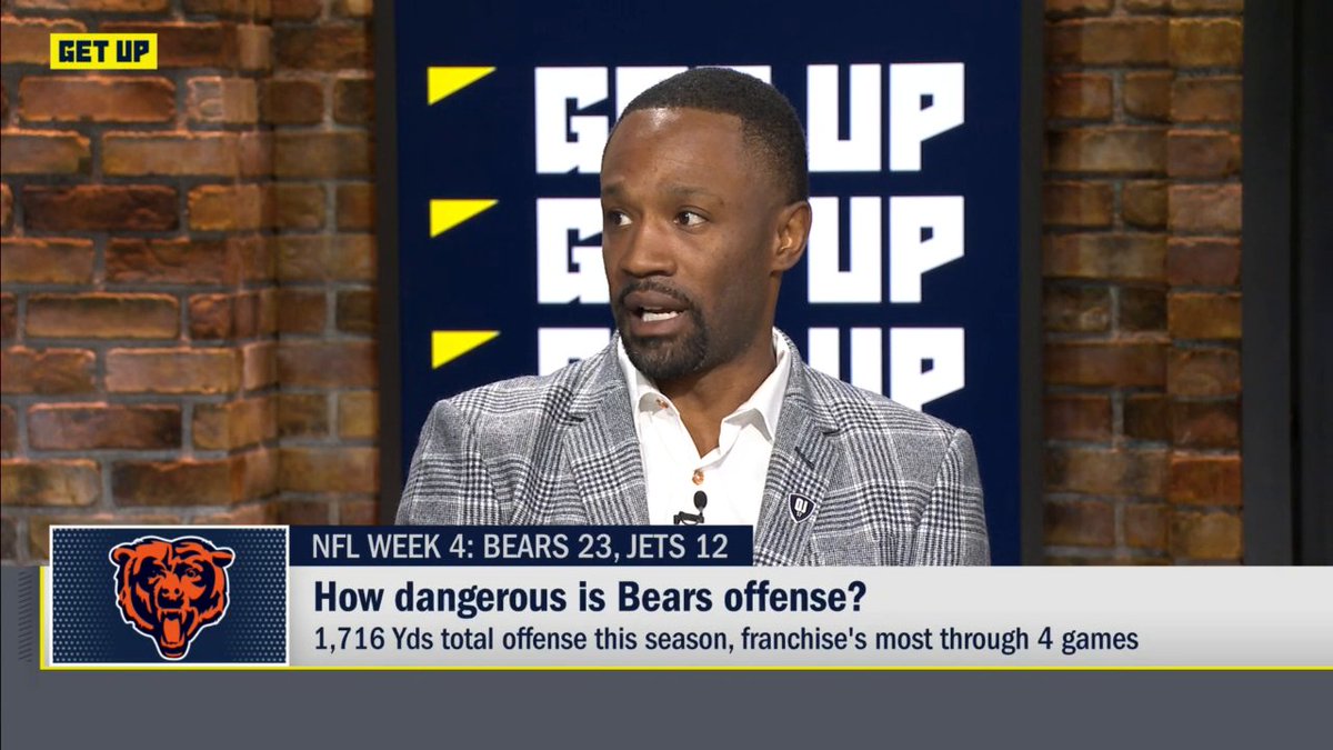 "This may be the best team in the NFC." —Domonique on the Chicago Bears' performance so far this season.