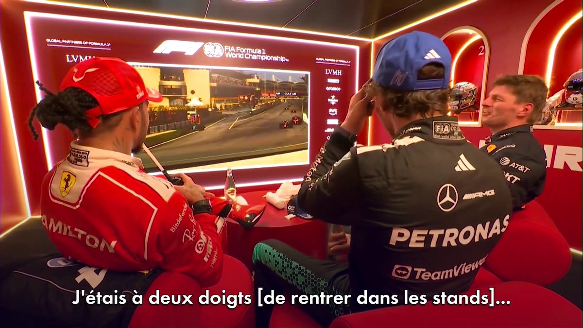 "Je me demandais qui avait enlevé la quille !" 😁 Antonelli plaide coupable dans la cool room ! #BahrainGP #F1
