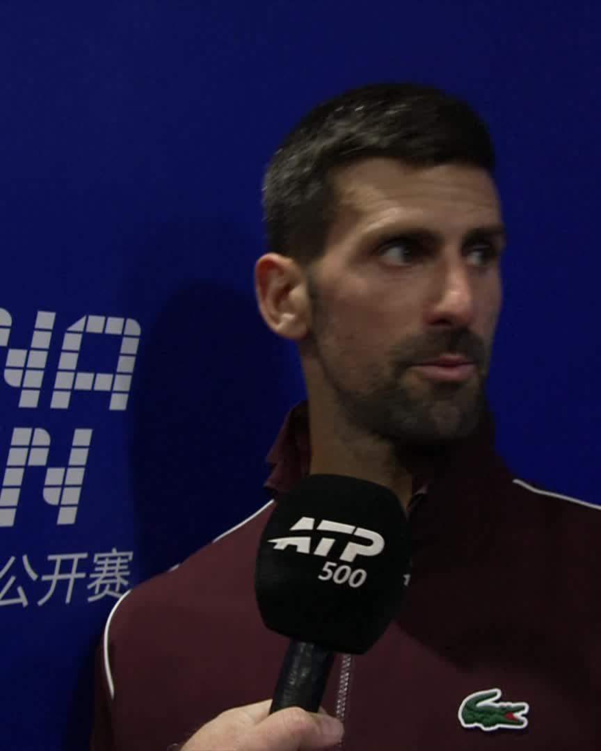 “I always believe in myself” 🙌 Novak Djokovic reflects on his week in Beijing and looks forward to the final 💪 #ChinaOpen