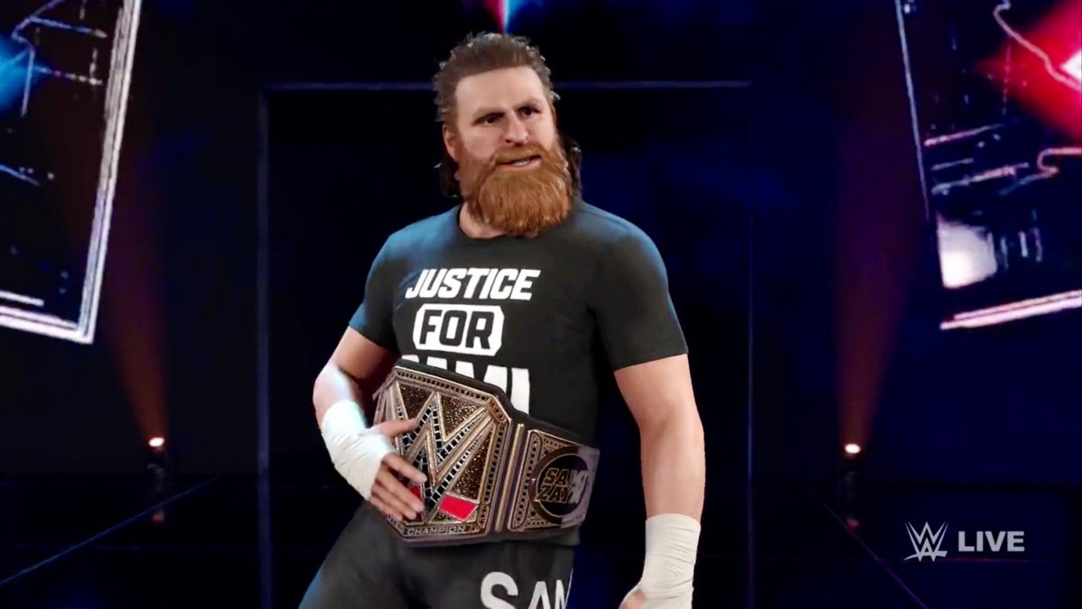 WWE 2K26 really added a brand-new Championship entrance for Sami Zayn, which made me wonder… Did WWE Games really know Sami Zayn was going to win the WWE Championship in 2026? 😂 #WWE2K26 #WWERaw