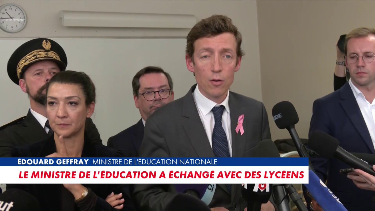 En déplacement dans un lycée, Édouard Geffray a pu rencontrer des lycéens. L'occasion pour lui de faire le bilan des blocages sur le plan national : «On constate une nette décrue des perturbations», affirme le ministre de l'Éducation nationale. #LinfodeVilno