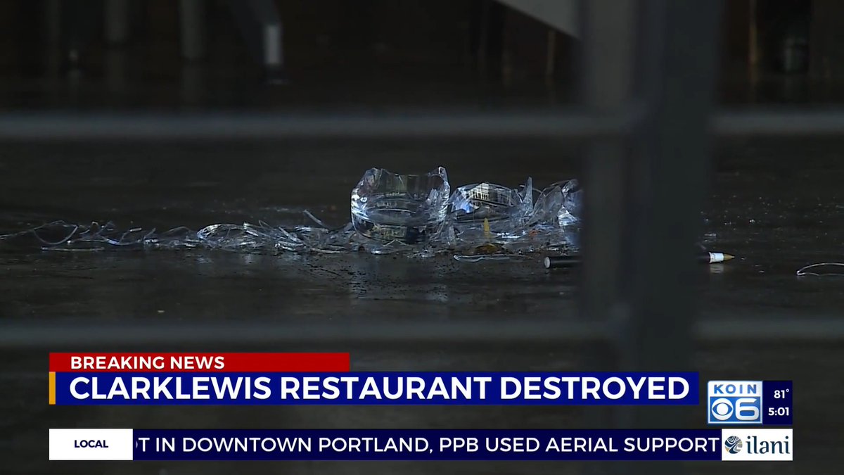 Portland, Ore. (Oct. 4) — Antifa destroyed the gay-owned Clarklewis restaurant after rallying a mob there to attack a table of customers accused of being white nationalists. The restaurant has been forced to shut down for now because of the damage and traumatized staff. Portland Police does not monitor Antifa's terrorism in the city, so the group has been able to organize deadly violence for years. John Hacker, the violent Antifa militant and convicted criminal who has attacked multiple victims, including me at a gym, was photographed outside the venue with his comrades.