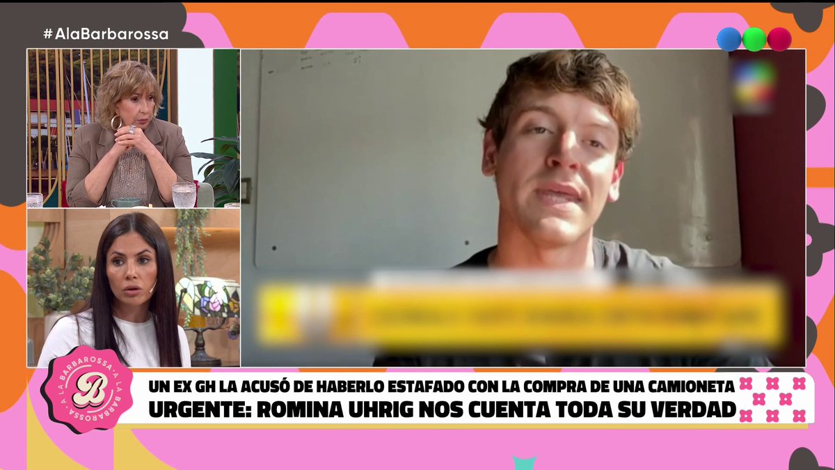 Romina Uhrig cuenta su verdad sobre la acusación de estafa por una camioneta Mirá #ALaBarbarossa en Telefe 📺
