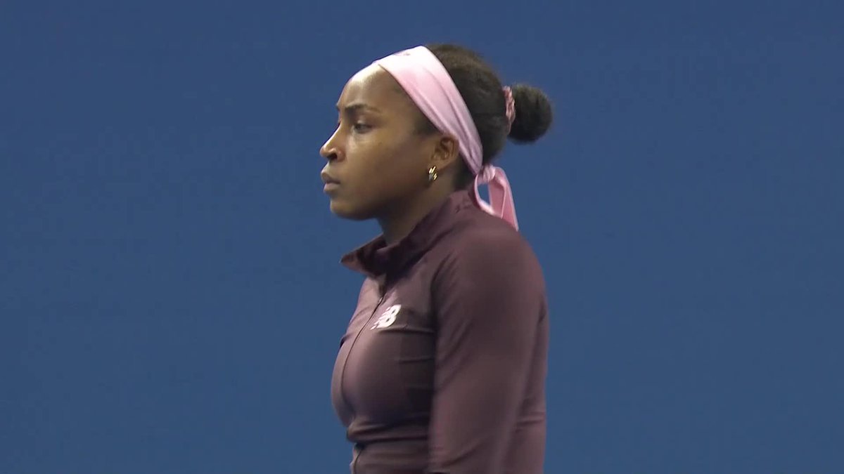 Finishing the first set strong 🙌 Coco Gauff takes the first set against Sun 7-5! #ChinaOpen