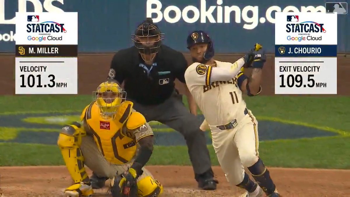 From the fast pitch to the hard hit to the quick baserunning Speed was everywhere during Jackson Chourio’s dramatic walk-off 💨 (MLB x @GoogleCloud)