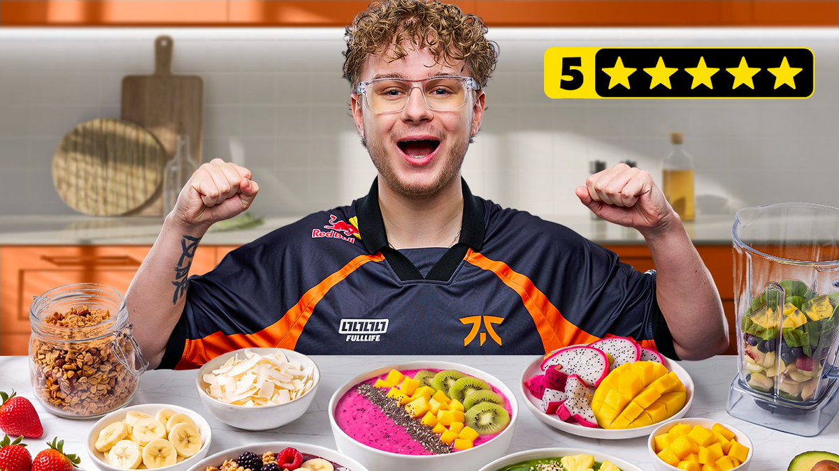 it's giving hell's kitchen... FNC VALORANT smoothie bowl edition 😭 full video, powered by GymBeam, out now: