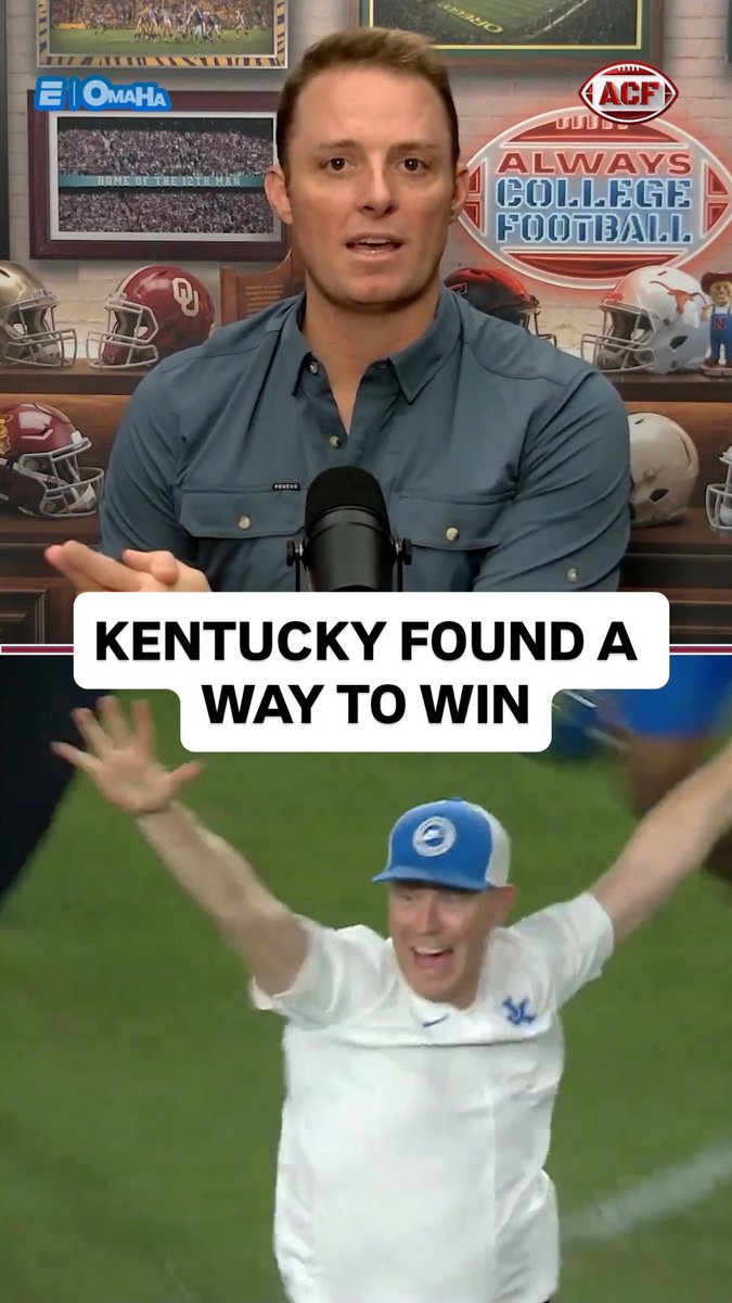 Will Stein has changed Kentucky Football 📈 Greg McElroy reacts to the Wildcats’ comeback victory in overtime 👀🤯 #BBN 🔵⚪️ | #WeAreUK