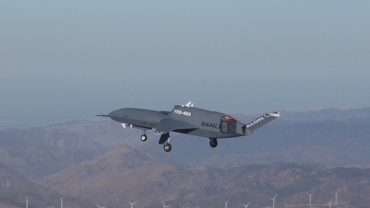 YFQ-48A Talon Blue took to the skies for the first time. In a fully autonomous run from takeoff to landing, our latest breakthrough in autonomy shows what the next era of airpower looks like. Built for speed. Engineered for what’s next.