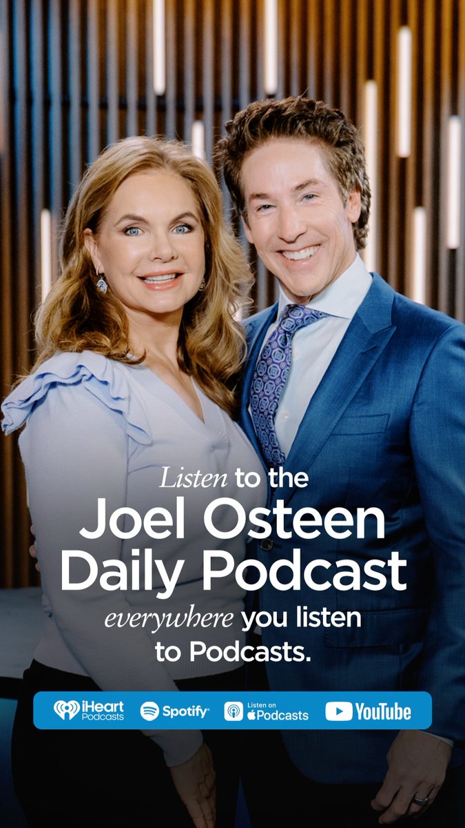 God is going to do some new things in your life. Not what you’ve seen in the past. It’s going to be unusual where you’re not only astounded, but people around you are going to be astounded. Listen to the Joel Osteen Daily Podcast everywhere you listen to podcasts!