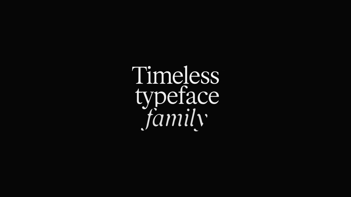 We launched our free Timeless Typeface Family yesterday and the response from the community has been tremendous. We thank you all for the support. ♥️ So many of you have asked to donate, or buy us a coffee, thank you! We only ask that you spread the word, so these typefaces reach far and wide. 💎 No better feeling for a designer than seeing their work in use. This is a project born out of frustration of not having access to great quality free fonts. Rasmus Andersson Inter was a rare exception and an inspiration. We set out to build four full variable families and beautiful italics: Timeless Grotesk Timeless Sans Timeless Serif Timeless Text They will work for all your use cases from 10pt to billboards, and also share properties, so perfectly interop with each other. Make sure you check the alternates. You can test them all in our beautiful playground: