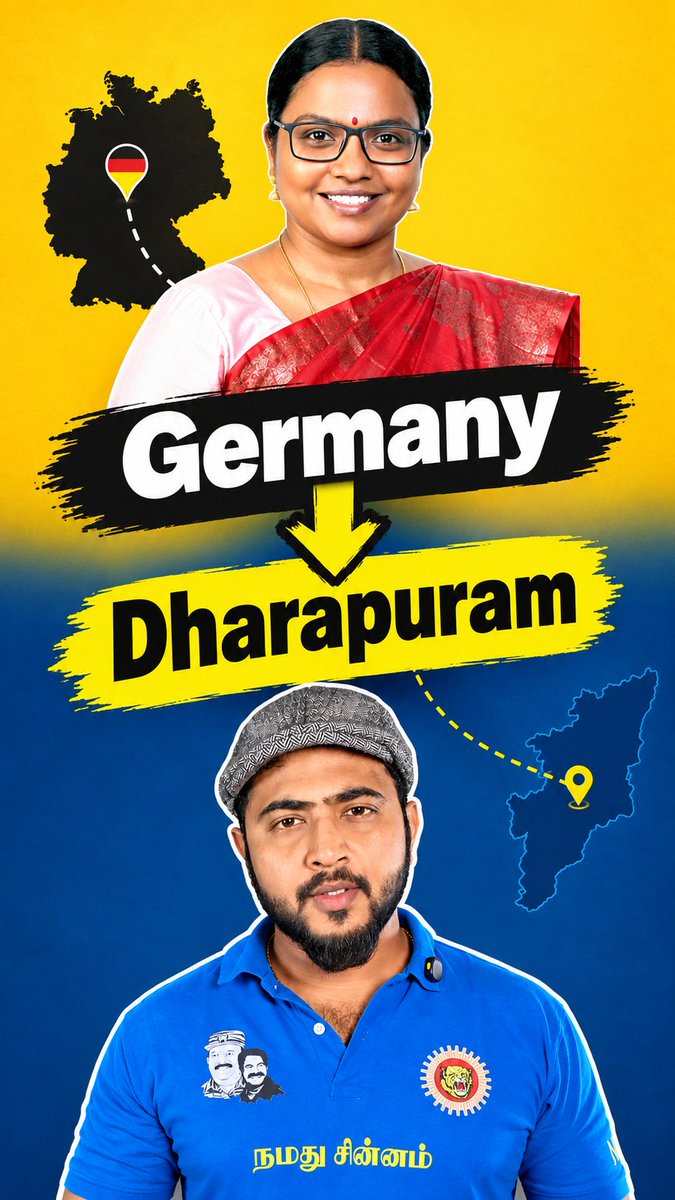 Germany to Dharapuram #ntk #ntk_it_wing #tvk #ntkvstvk #germany