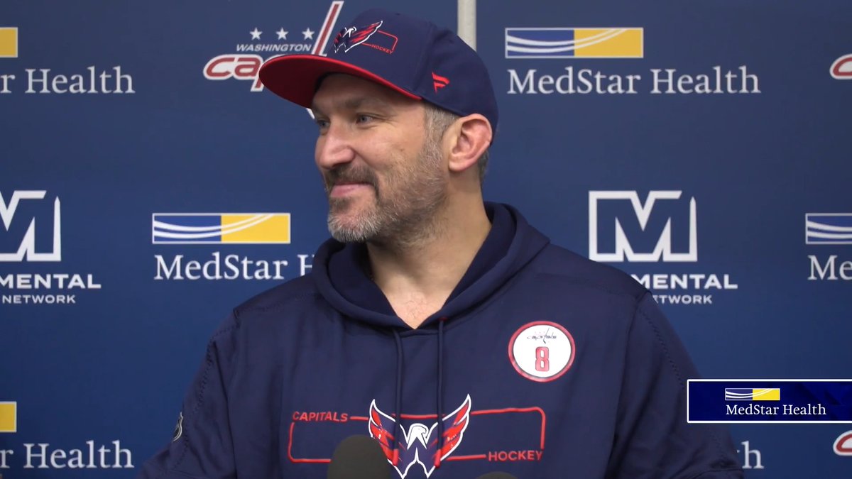 Alex Ovechkin addresses the media after announcing that the 2026-27 NHL season — his 22nd — will be his last. #ALLCAPS | MedStar Health