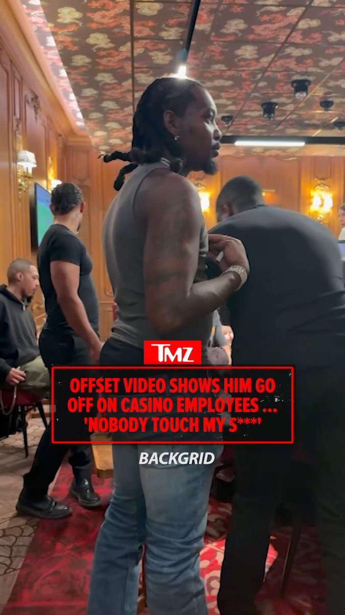 😬 Offset goes off at Paris casino during high-stakes Blackjack session. 🎥: Backgrid