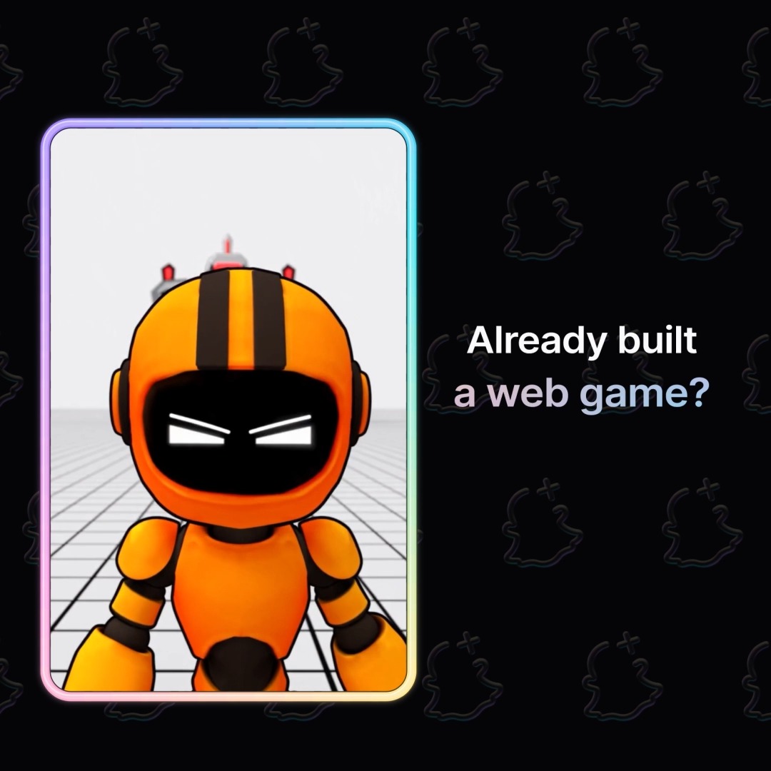 Bring your web game to Snapchat 🎮 Build full-screen, non-camera experiences with familiar web tools. Add Bitmoji, Leaderboards, and Persistent Storage. Publish as a Web Lens and explore Lens+ monetization opportunities. Build now: