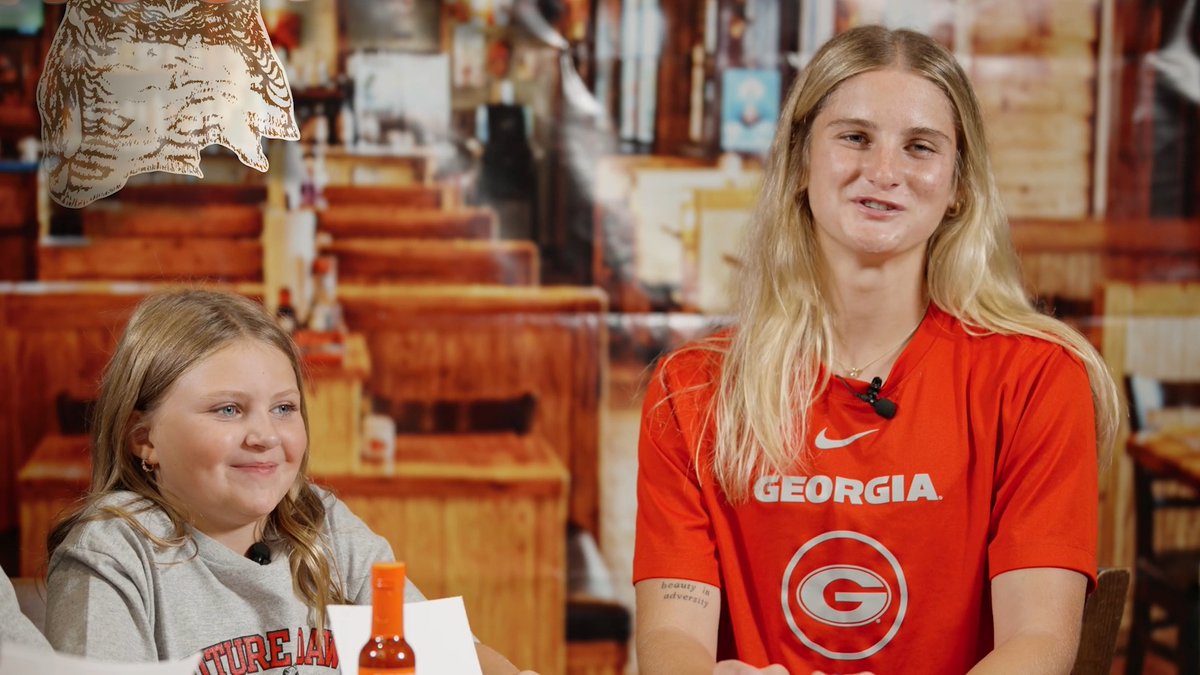 We have some little Dawgs with big questions for Georgia Soccer's Maddy Herniter. #GoDawgs | Hooters