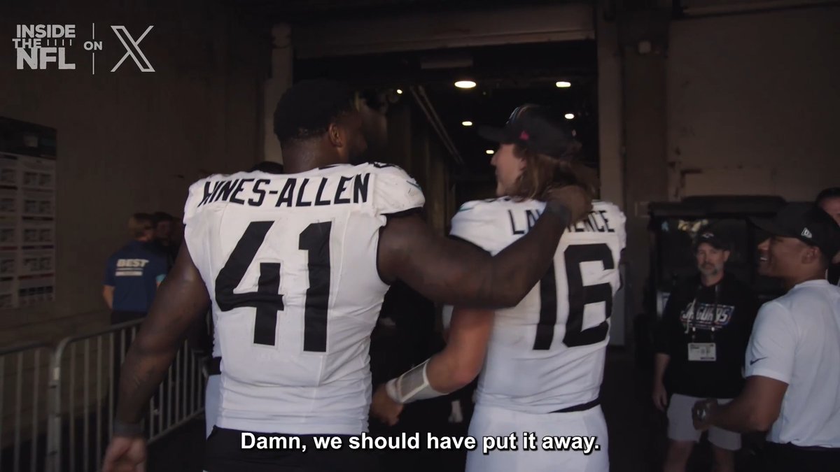 .Joshua Hines-Allen knows @TrevorLawrence will make the big play 💪 Jacksonville Jaguars