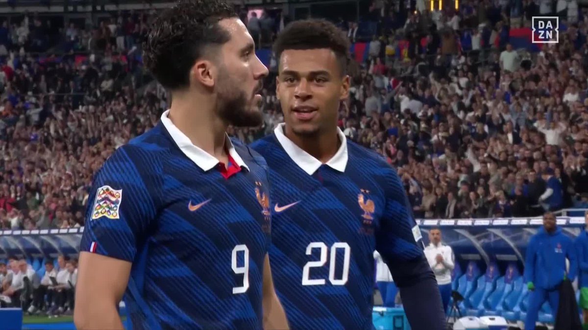 これがレ・ブルーの底力🇫🇷 同点弾の勢いそのままに🔥 オリーセの突破からシェルキが逆転の一撃 📺UEFAネーションズリーグ 🆚フランス×ベルギー #だったらDAZN