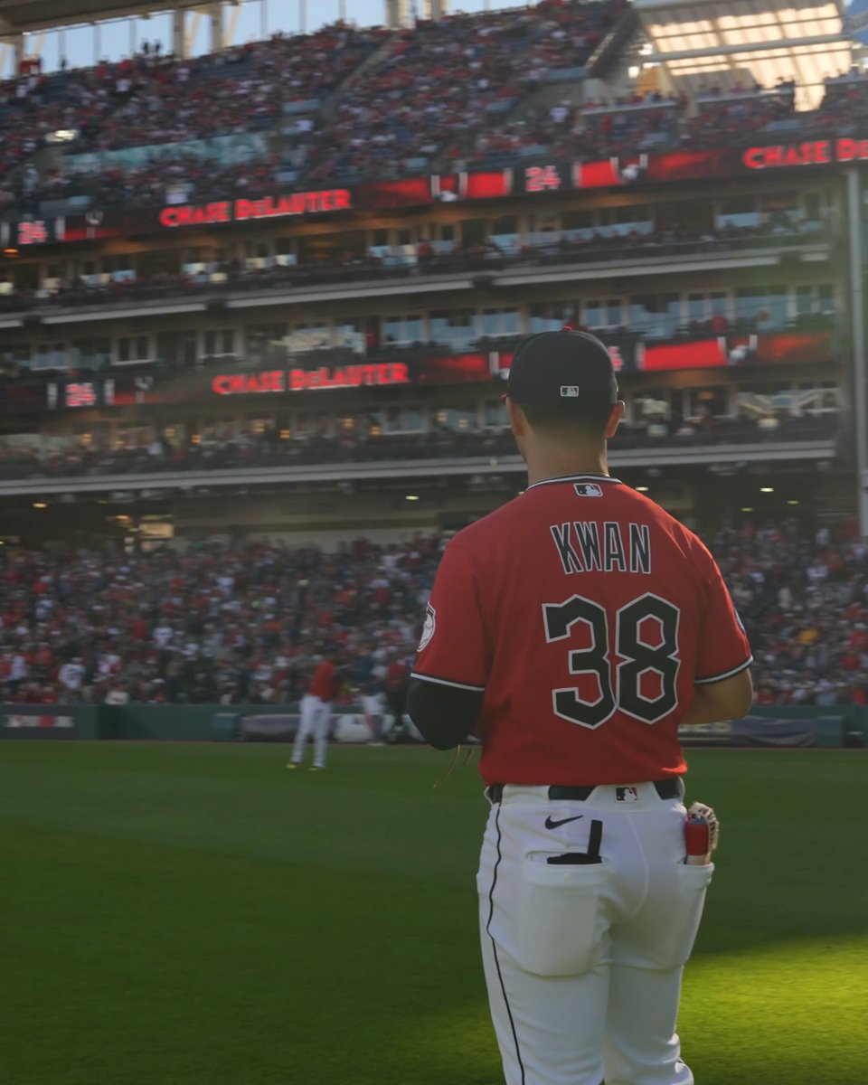 Following Steven Kwan onto the field for Game 2 🤩