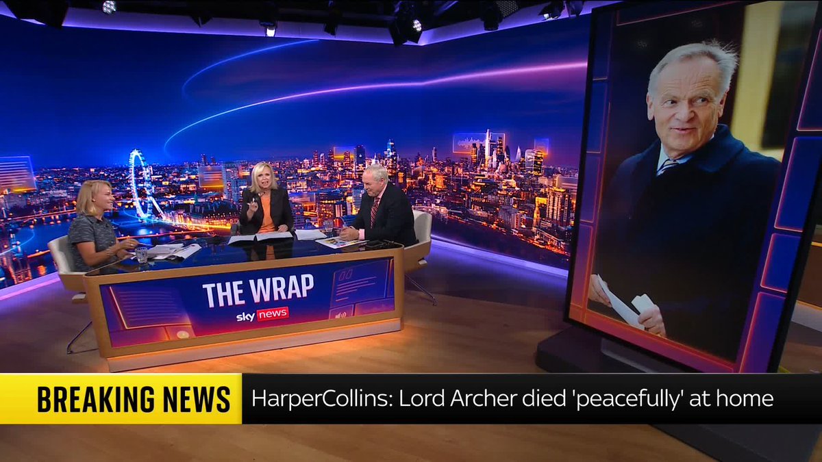 "It's like a twist from one of his novels." Sky's Jon Craig reflects on the life of author and politician Lord Jeffrey Archer, who has died aged 86. 📺 Sky 501, Virgin 602, Freeview 233 and YouTube