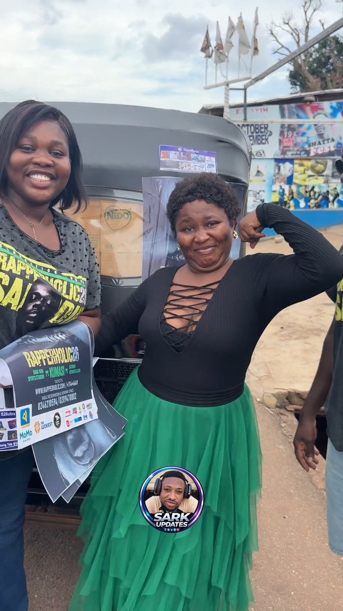 From Kumasi to Asante Mampong, fixing #Rapperholic26Kumasi posters 🔥🔥God bless Kumasi SarkNation