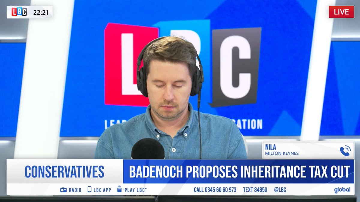 'You haven't done anything to earn that money.' Ben Kentish and caller Nila can't agree on whether there should be an inheritance tax cut.