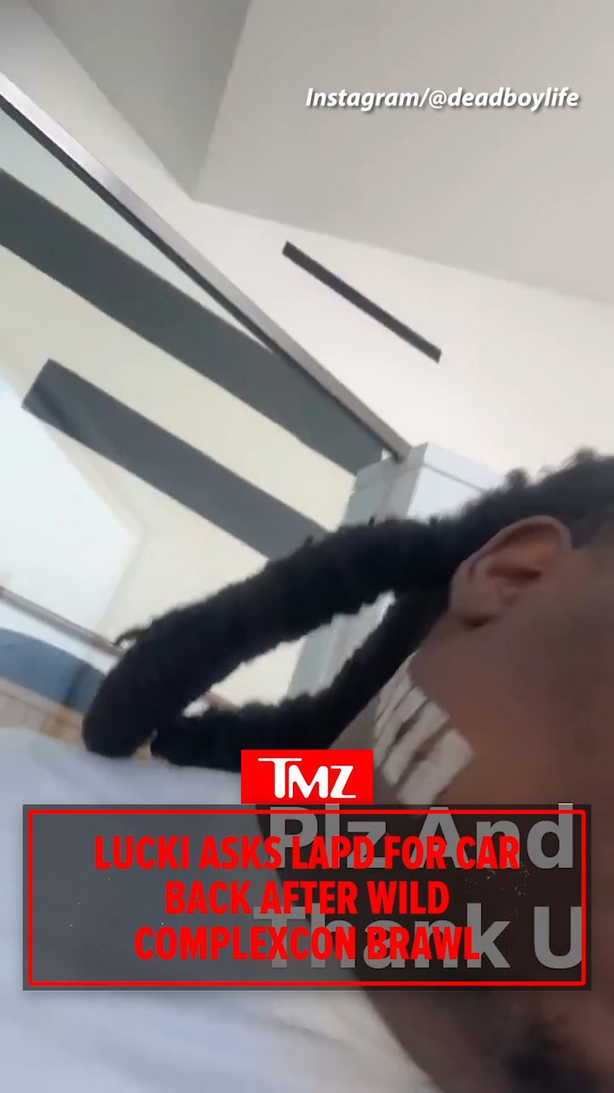 Lucki isn't paying attention to the viral altercation at ComplexCon this weekend. Instead, he reached out to the LAPD via Instagram to ask for his car back. 🎥: Instagram/deadboylife