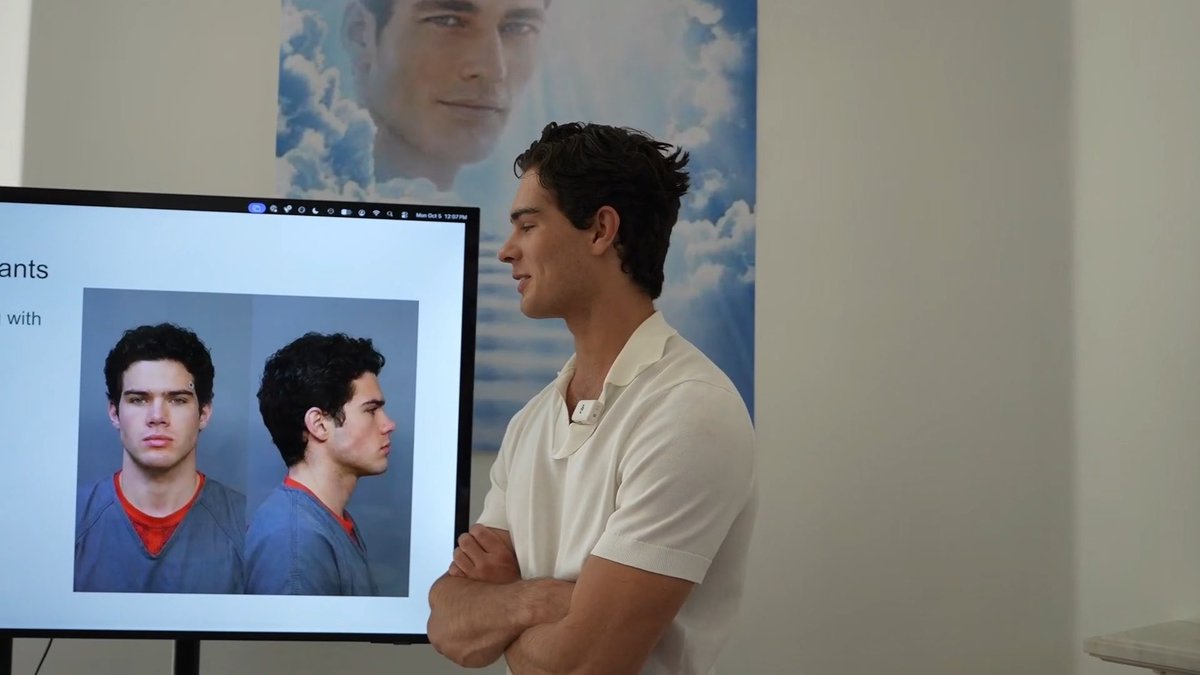 Clavicular reacts to a contestant pulling up an alleged mugshot of him... "I think that's AI actually"