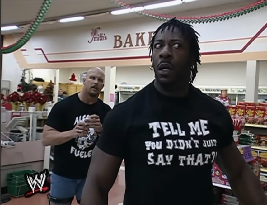 December 13, 2001: Stone Cold and Booker T brawl inside grocery store