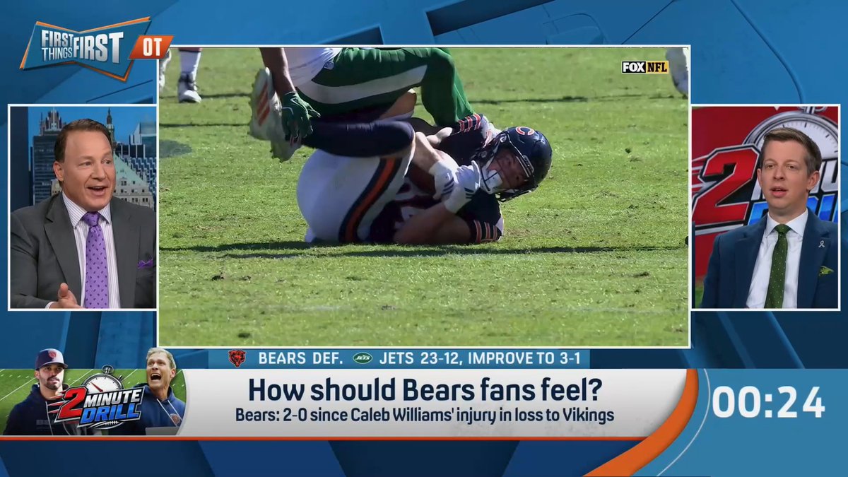 Coach Mangini: “If you’re a Bears fan, you’re probably pretty happy you were playing the Jets yesterday.” Danny Parkins: “The Jets have been moving the ball! The Jets have been ok!” Coach: “You threw an interception to a team that hasn’t had an interception in over a year.” 😅