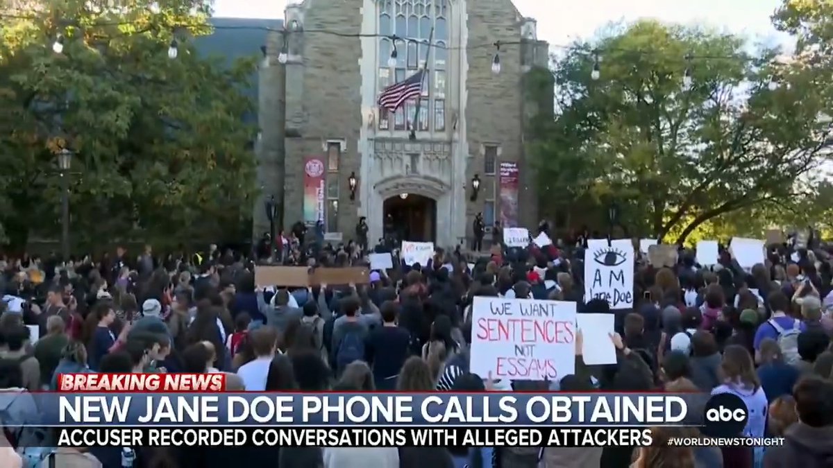 Newly obtained calls that Jane Doe recorded with two of Cornell’s Chi Phi frat brothers she would accuse of rape appear to show the men trying to shape the narrative three weeks after the alleged assault. Aaron Katersky reports as outrage grows on campus.