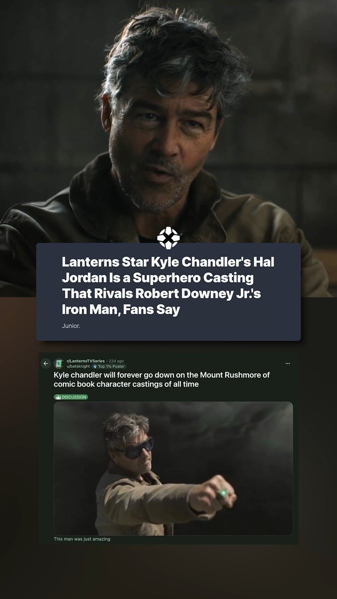 Almost everyone seems to agree that Kyle Chandler was the best Hal Jordan casting we could've asked for: