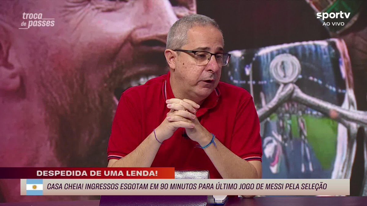 No #TrocaDePasses, Mansur destaca a importância de Messi para o futebol. #futebol #Argentina #Messi