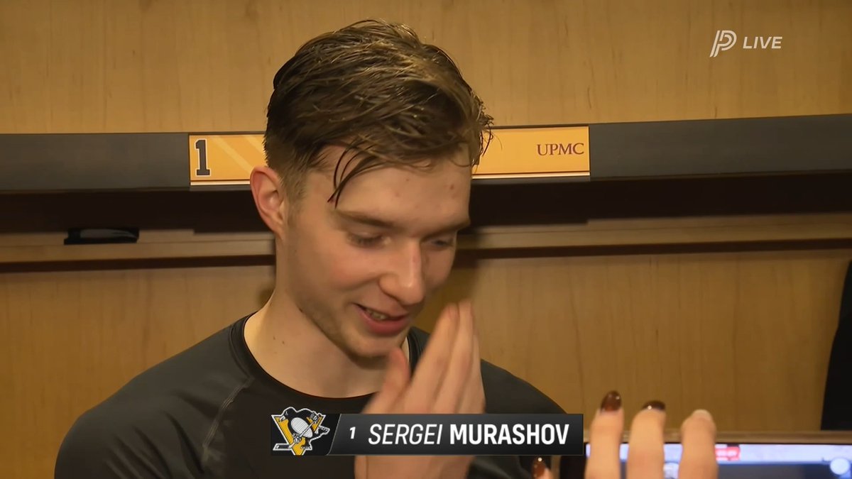 Sergei Murashov spoke after his first game of the season "Every kid dreams of getting [to the NHL], and you just appreciate every day here."