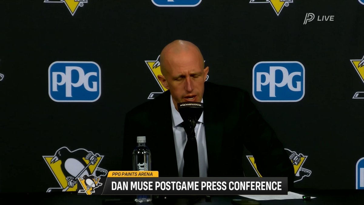 Dan Muse said tonight's loss was due to "a combination of things." "Our overall puck play was off... even the energy level that we played with- we were flatter than we have been... I'm the head coach of the team. That falls on me as well."