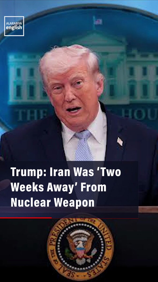 For everyone on 𝕏 tonight who is either too dumb or pretending to be dumb, here is an example of what President Trump was saying, Iran “would be hitting cities in the United States” had he not taken out their nuclear capabilities.