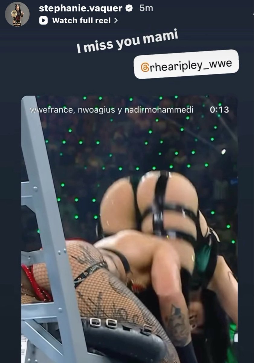 Stephanie Vaquer misses Rhea Ripley so much 😭