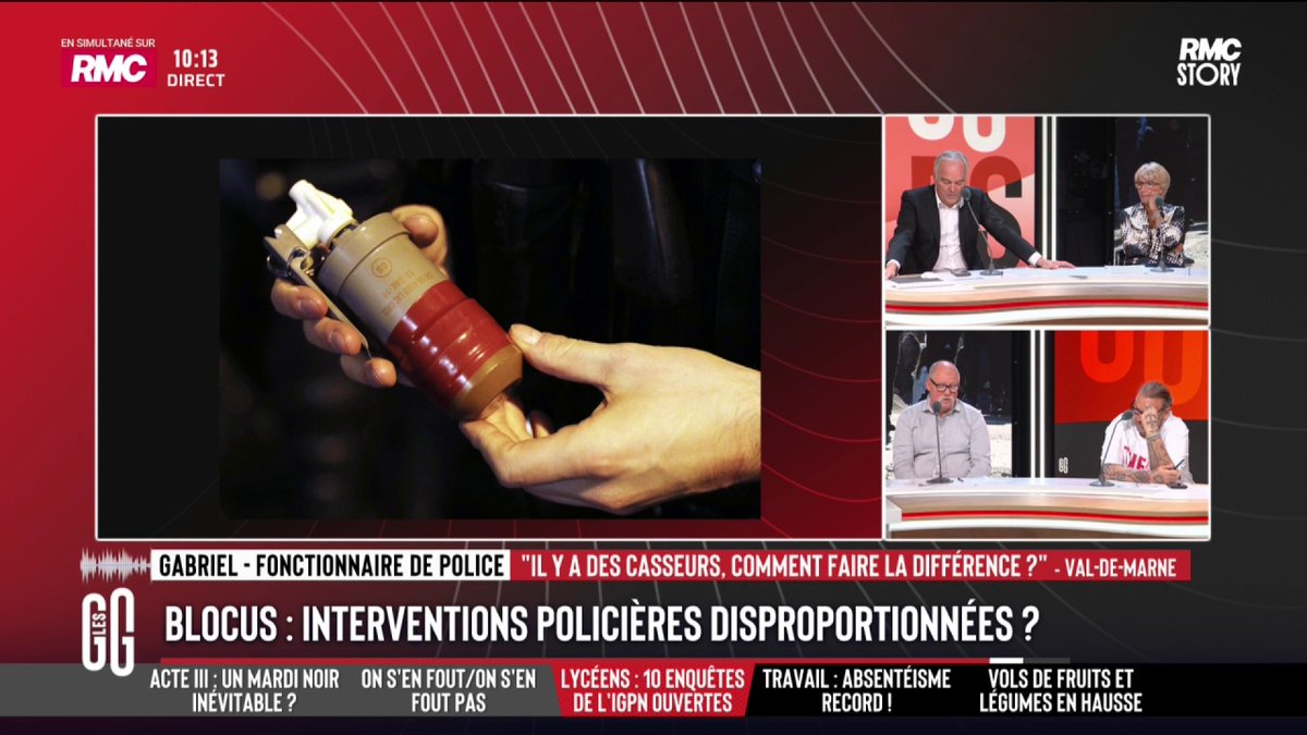 🎙️ Louis Letoublon, organisation Les Lycéens ! : "Les lycéens ont peur de manifester." 🎙️ Gabriel, fonctionnaire de police : "Il n'y a pas de doctrine répressive dans la police. L'essentiel des policiers a des enfants, parfois lycéens. Nous n'avons rien contre les manifs, mais il y a des règles." #GGRMC