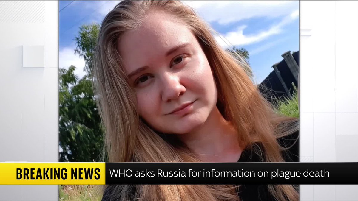 BREAKING: Russia asked by the World Health Organization for information on pneumonic plague death. Authorities say the situation is under control. 📺 Sky 501, Virgin 602, Freeview 233 and YouTube
