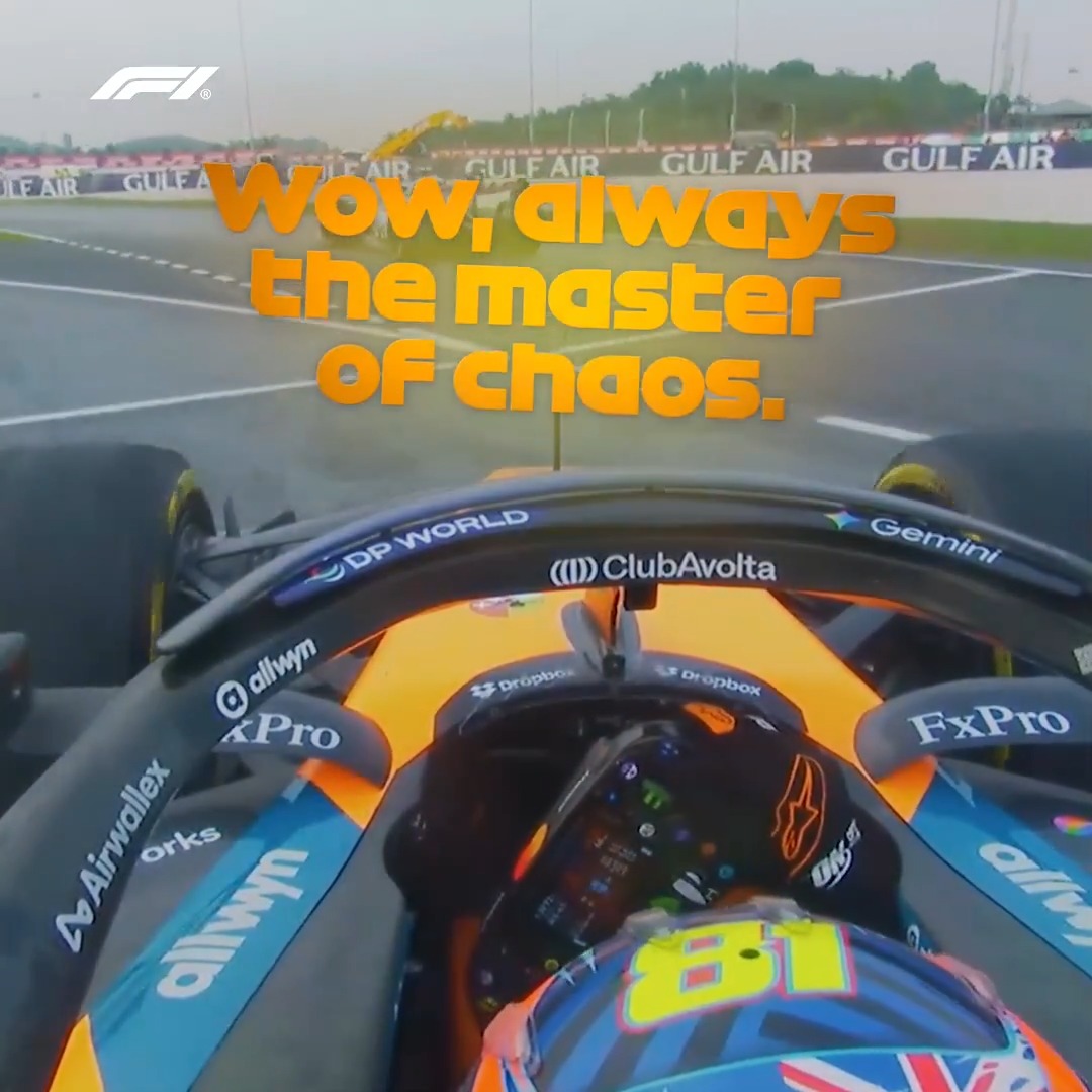 Fernando. The master of chaos 🤩 This is according to Oscar Piastri, anyway... 👀 #F1 #BahrainGP