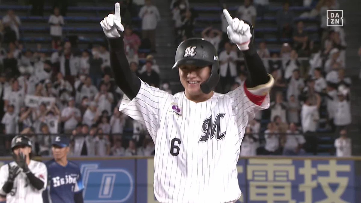 積み上げてきた155安打 西川史礁 最多安打確定 残りの打席で単独タイトルとなるか ⚾️ロッテ×西武 #chibalotte #だったらDAZN