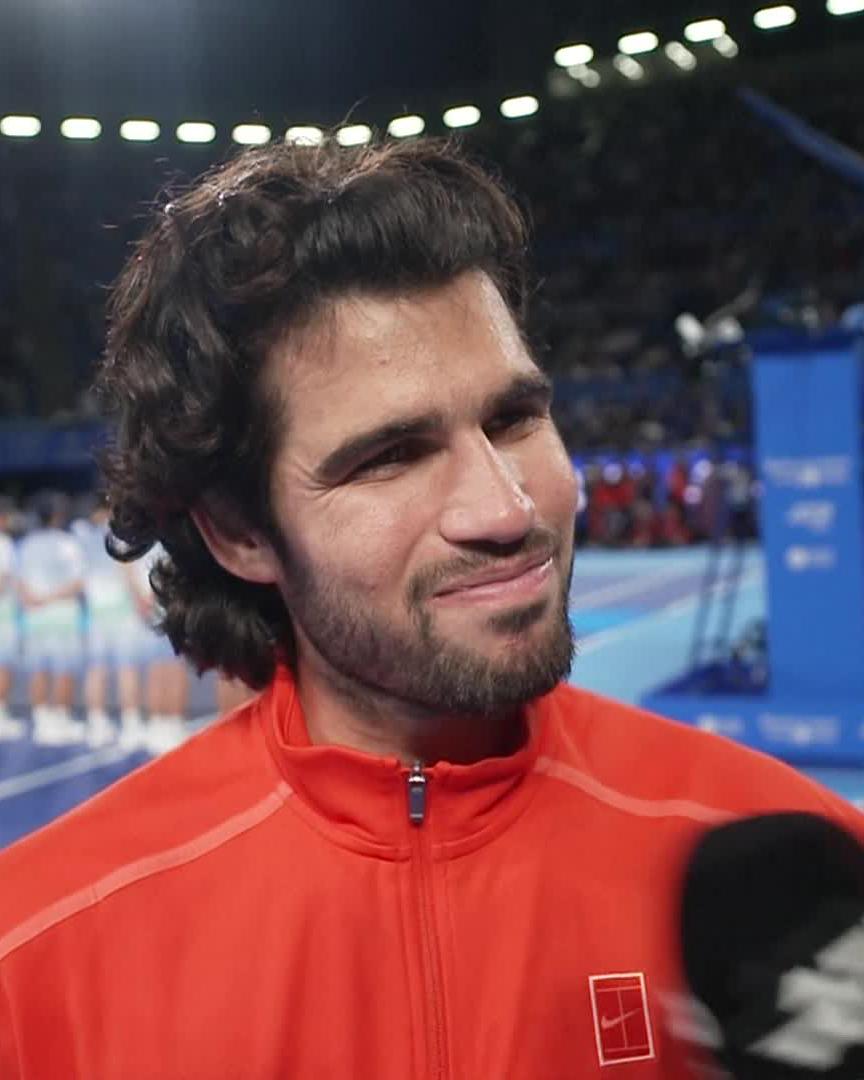 "I'm really happy to lift a trophy again, It's been a while" 🔊 #japanopentennis