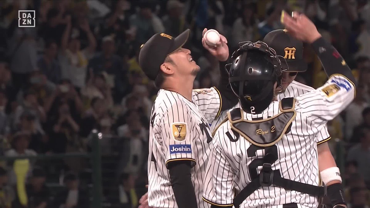天を見上げた 岩貞祐太 最後は渾身のストレート 同期の絆 岩崎優へとバトンをつなぐ ⚾️阪神×広島 #阪神タイガース #だったらDAZN