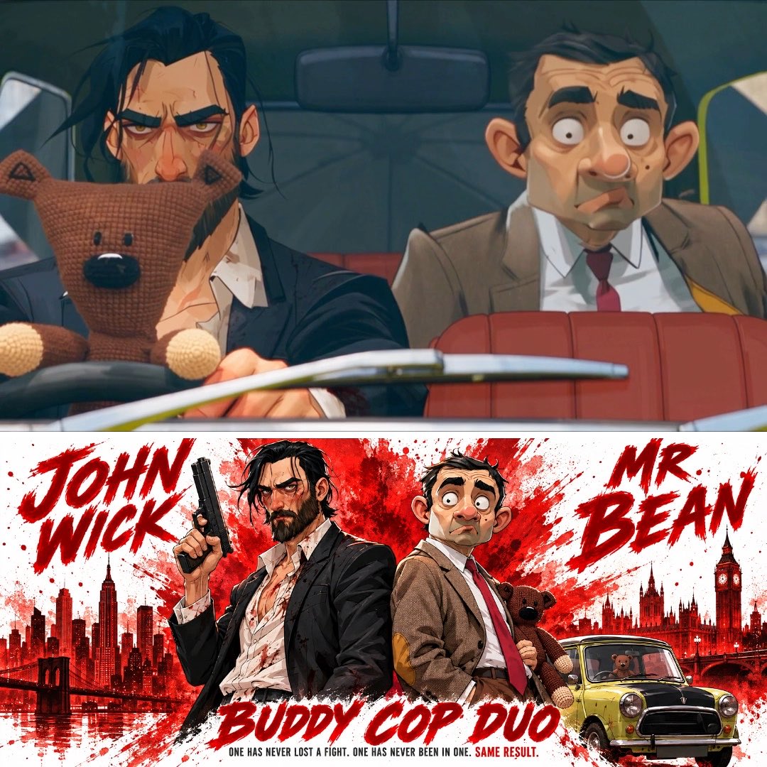 The buddy cop duo nobody knew they needed 🔫🧸 Seedance 2.5 + GPT Image 2.5 Prompt👇🏻